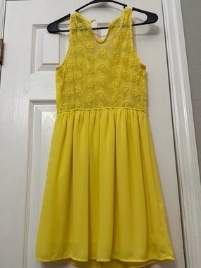 Yellow Mini Sun Dress